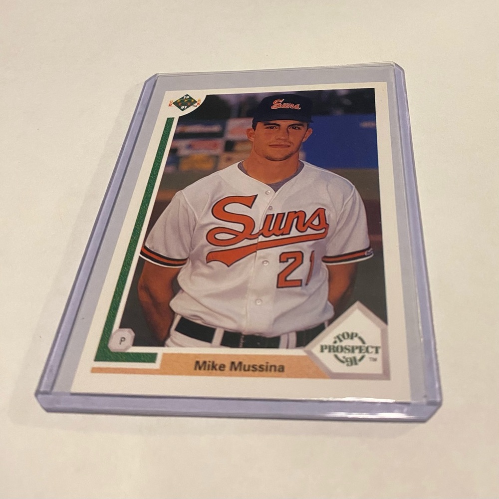 Mike Mussina RC Rookie 1991 Upper Deck Baseball Card #65 Baltimore Orioles